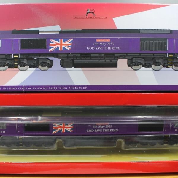 Hornby R30238TXS Class 67 Loco. Coronation of His Majesty The King. ‘King Charles III’ No.06523: Club Members Exclusive Edition