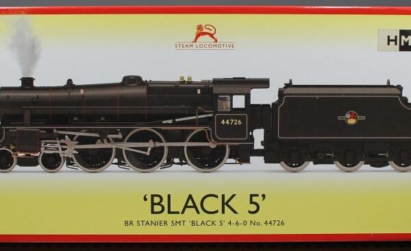 Hornby R30225SS 4-6-0 BR Stanier, 5MT Black 5 Loco, 44726 With Steam Generator