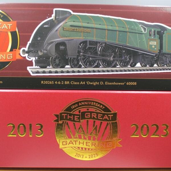 Hornby R30265 'Hornby Dublo' BR ex LNER, Class A4, 4-6-2 Loco, 60008 'Dwight D Eisenhower': Great Gathering 10th Anniversary