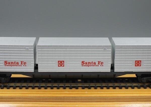 ATT / Triang Hornby 510 Container Wagon 3 x 20' containers - Santa Fe